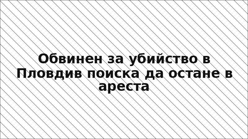 Обвинен за убийство в Пловдив поиска да остане в ареста