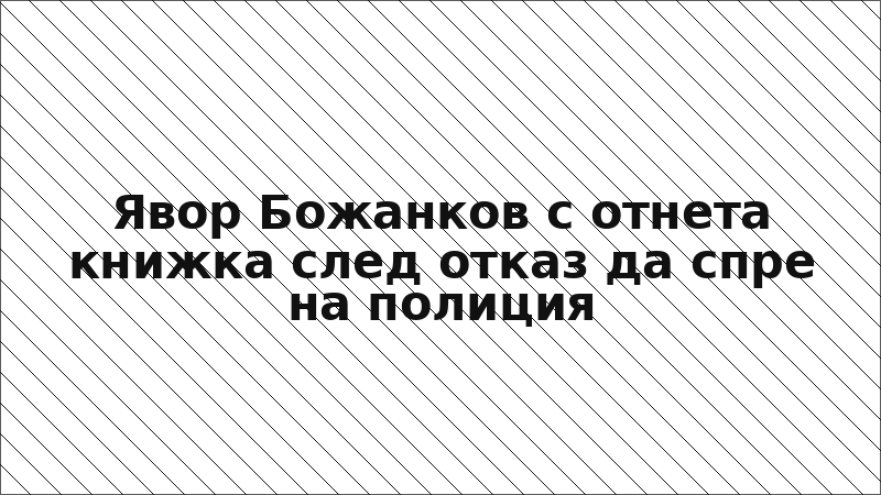 Явор Божанков с отнета книжка след отказ да спре на полиция