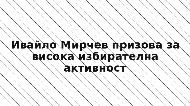 Ивайло Мирчев призова за висока избирателна активност
