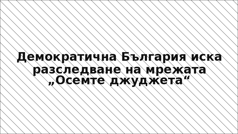 Демократична България иска разследване на мрежата „Осемте джуджета“