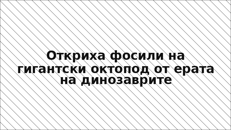 Откриха фосили на гигантски октопод от ерата на динозаврите