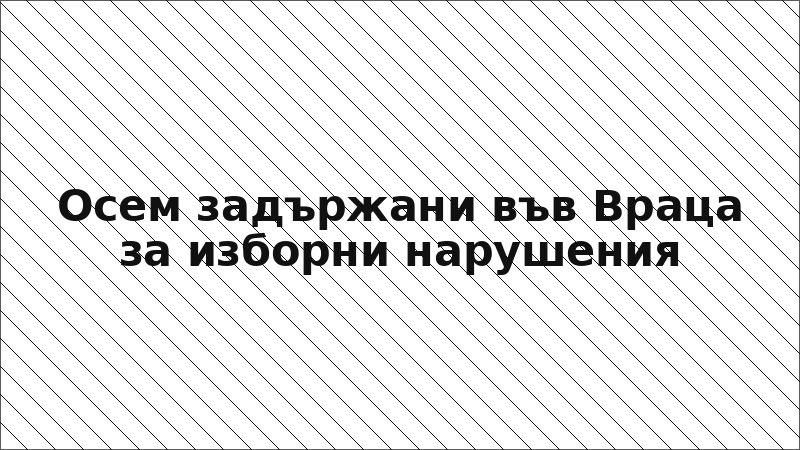 Осем задържани във Враца за изборни нарушения