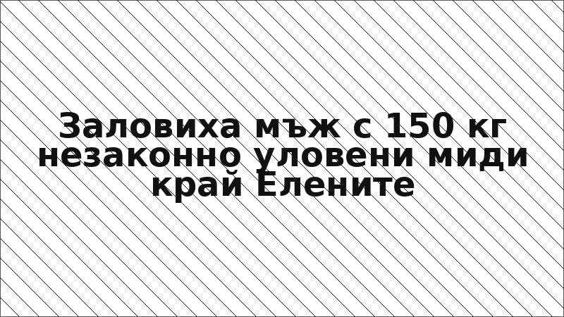Заловиха мъж с 150 кг незаконно уловени миди край Елените
