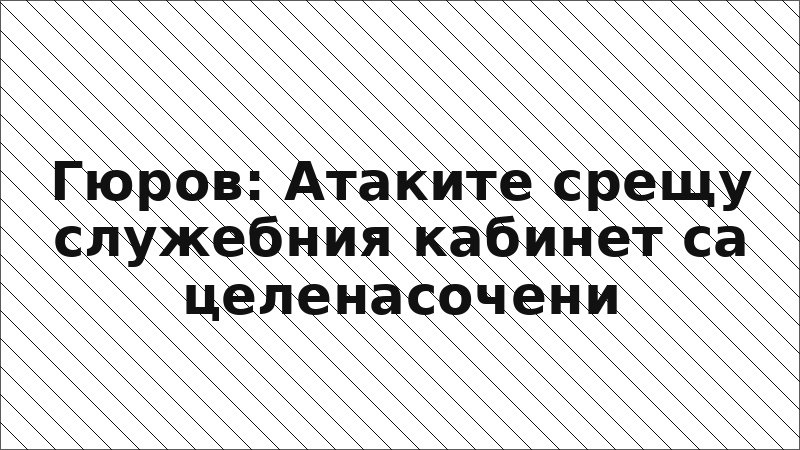 Гюров: Атаките срещу служебния кабинет са целенасочени