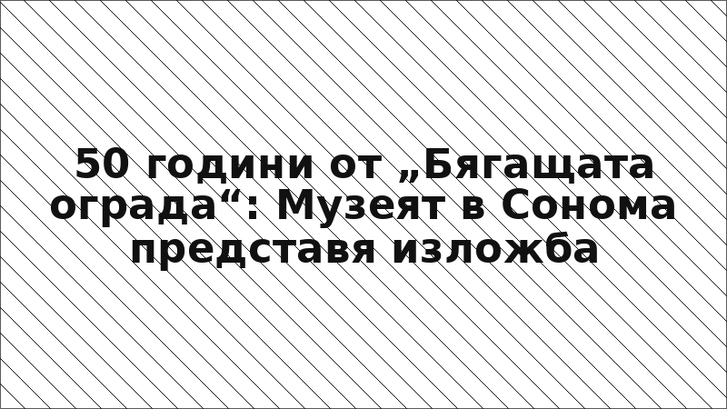 50 години от „Бягащата ограда“: Музеят в Сонома представя изложба