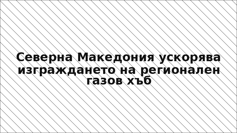 Северна Македония ускорява изграждането на регионален газов хъб