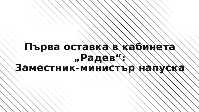 Първа оставка в кабинета „Радев“: Заместник-министър напуска