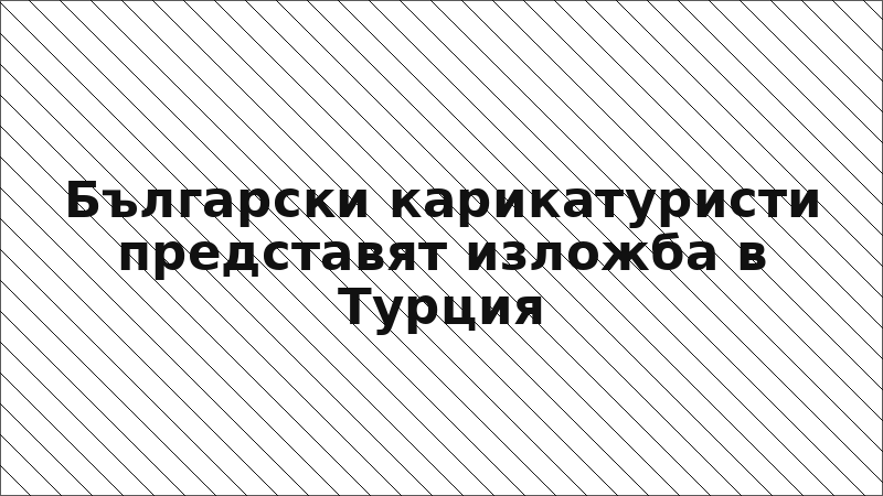 Български карикатуристи представят изложба в Турция
