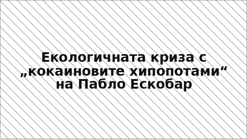 Екологичната криза с „кокаиновите хипопотами“ на Пабло Ескобар
