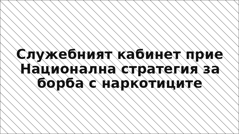 Служебният кабинет прие Национална стратегия за борба с наркотиците