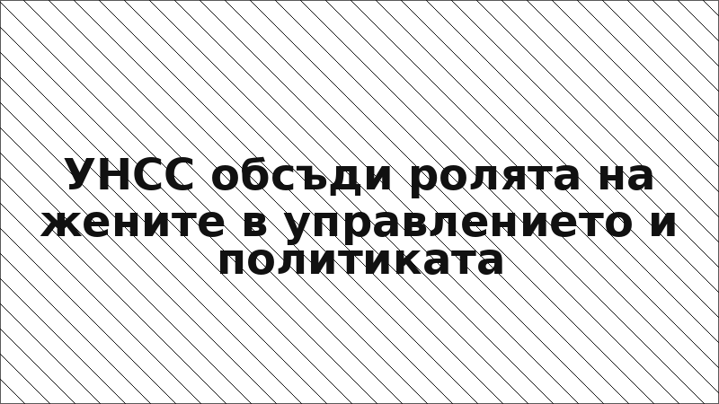 УНСС обсъди ролята на жените в управлението и политиката