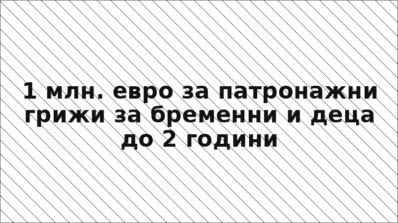 1 млн. евро за патронажни грижи за бременни и деца до 2 години