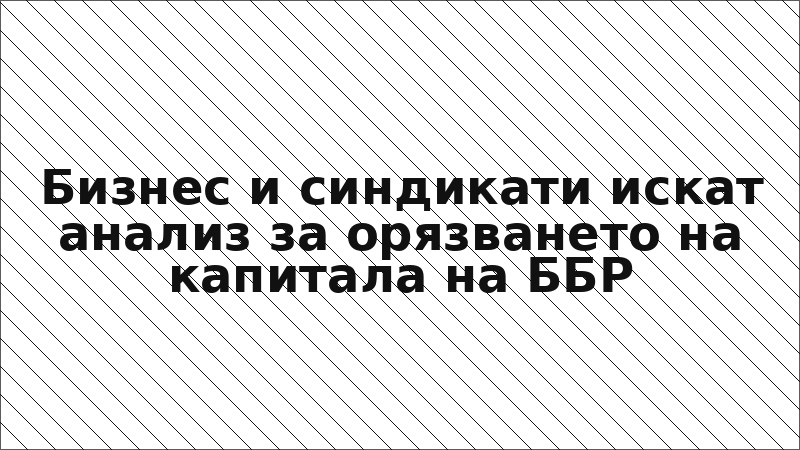 Бизнес и синдикати искат анализ за орязването на капитала на ББР
