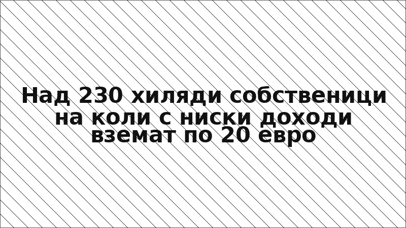 Над 230 хиляди собственици на коли с ниски доходи вземат по 20 евро