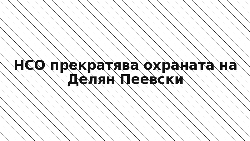 НСО прекратява охраната на Делян Пеевски