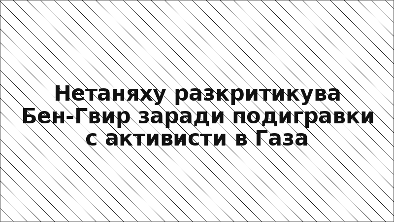 Нетаняху разкритикува Бен-Гвир заради подигравки с активисти в Газа