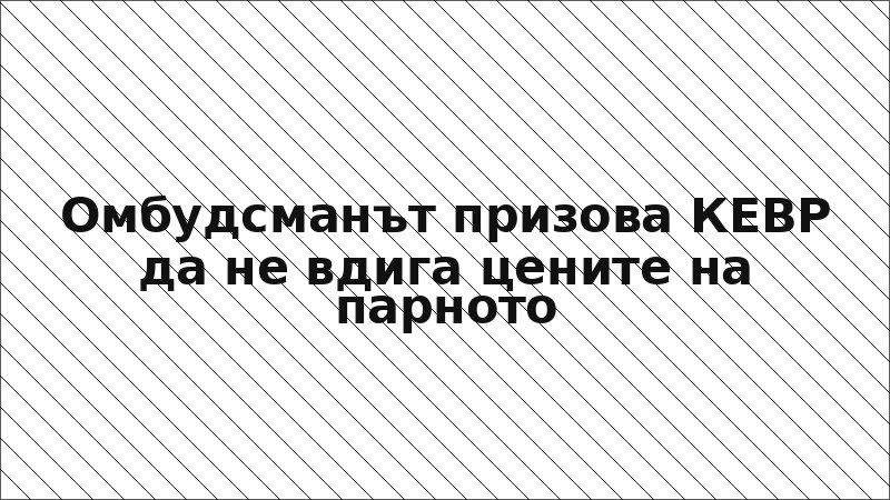 Омбудсманът призова КЕВР да не вдига цените на парното
