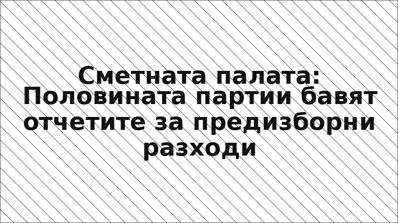 Сметната палата: Половината партии бавят отчетите за предизборни разходи