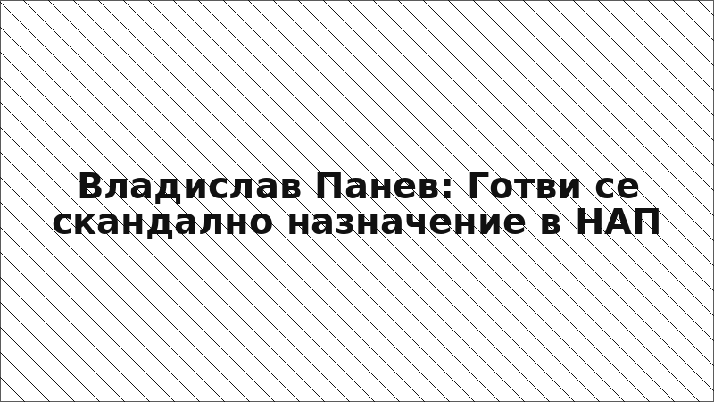 Владислав Панев: Готви се скандално назначение в НАП