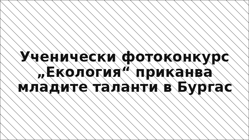 Ученически фотоконкурс „Екология“ приканва младите таланти в Бургас