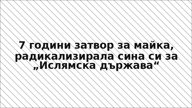 7 години затвор за майка, радикализирала сина си за „Ислямска държава“