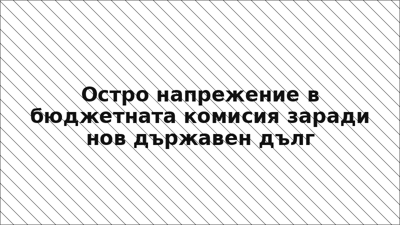 Остро напрежение в бюджетната комисия заради нов държавен дълг