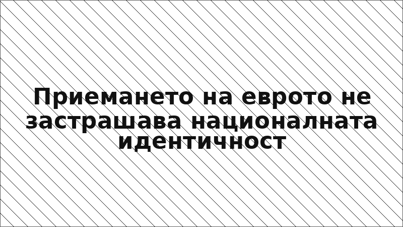 Приемането на еврото не застрашава националната идентичност