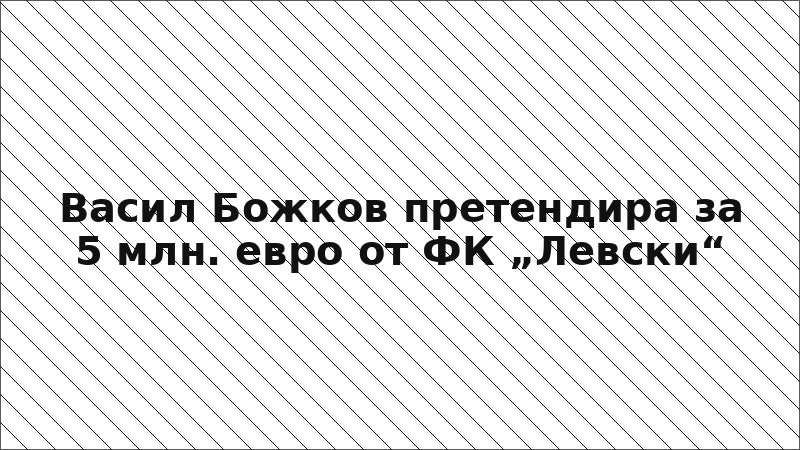 Васил Божков претендира за 5 млн. евро от ФК „Левски“