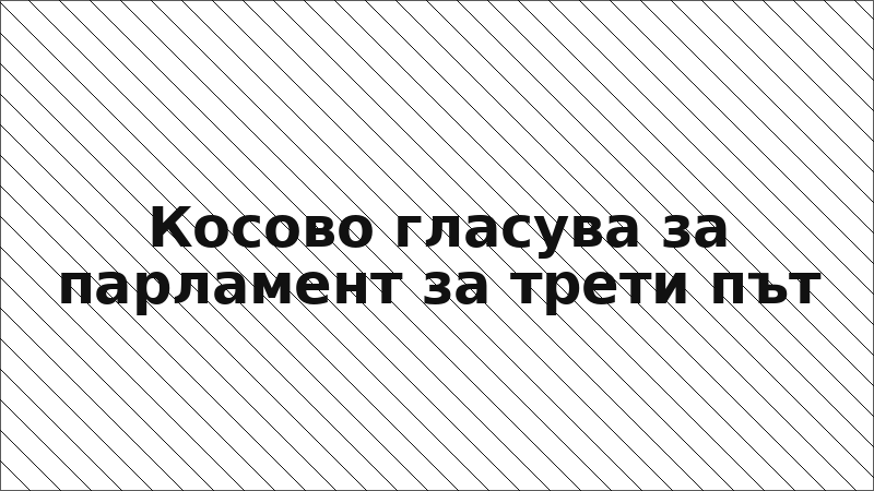 Косово гласува за парламент за трети път