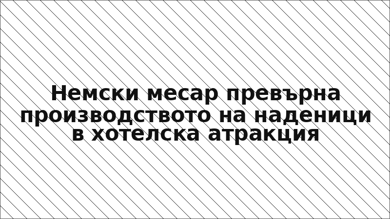 Немски месар превърна производството на наденици в хотелска атракция