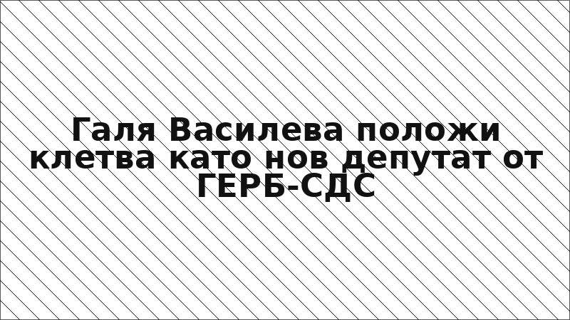 Галя Василева положи клетва като нов депутат от ГЕРБ-СДС