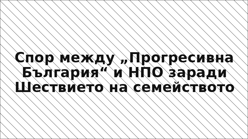 Спор между „Прогресивна България“ и НПО заради Шествието на семейството