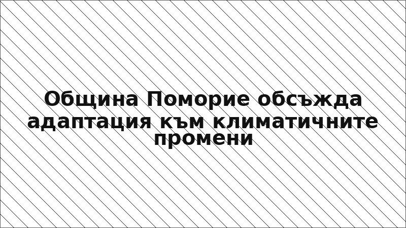 Община Поморие обсъжда адаптация към климатичните промени