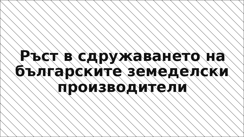 Ръст в сдружаването на българските земеделски производители