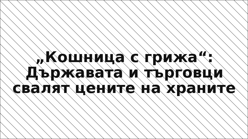 „Кошница с грижа“: Държавата и търговци свалят цените на храните