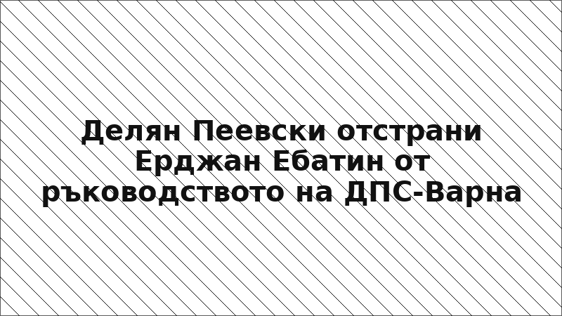 Делян Пеевски отстрани Ерджан Ебатин от ръководството на ДПС-Варна