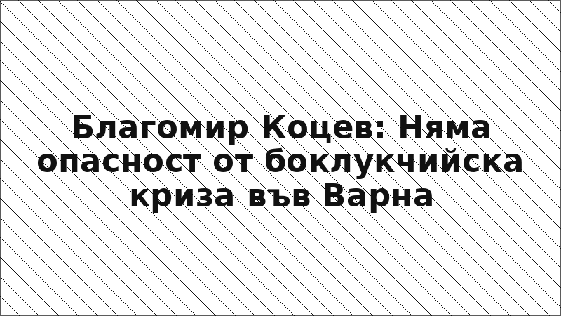 Благомир Коцев: Няма опасност от боклукчийска криза във Варна