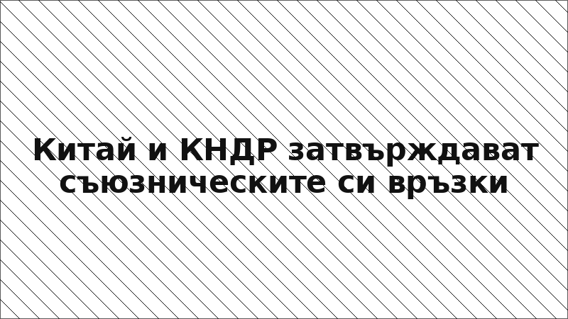 Китай и КНДР затвърждават съюзническите си връзки