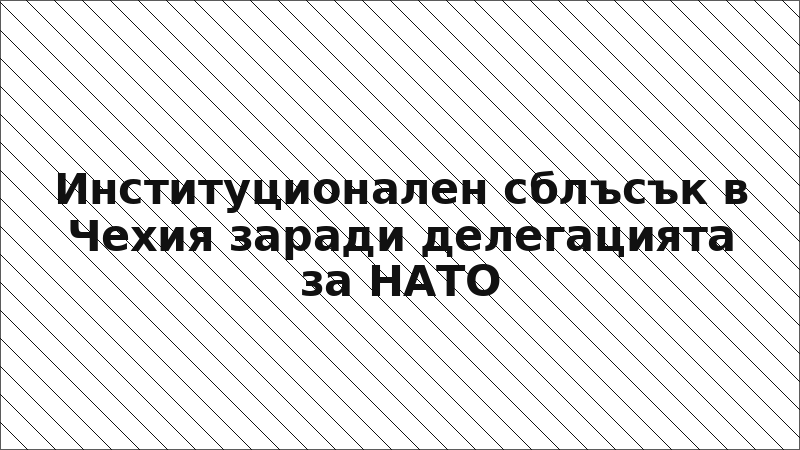 Институционален сблъсък в Чехия заради делегацията за НАТО
