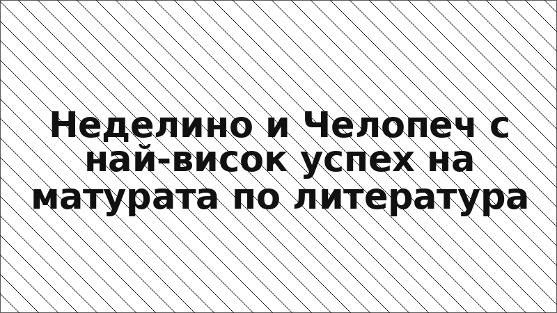 Неделино и Челопеч с най-висок успех на матурата по литература