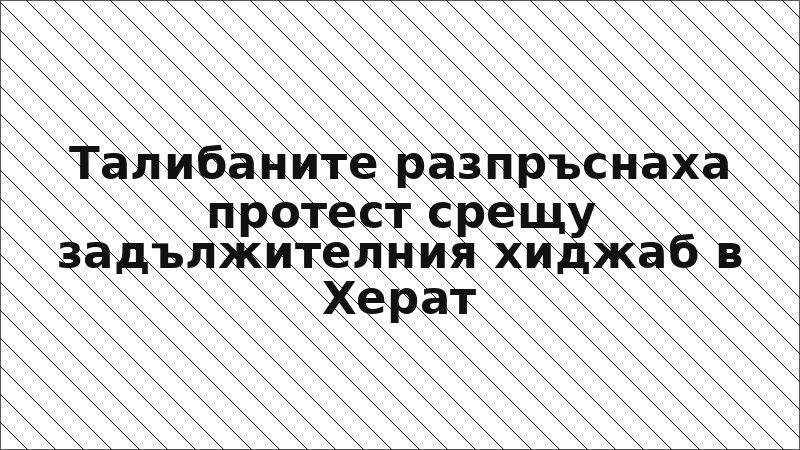Талибаните разпръснаха протест срещу задължителния хиджаб в Херат
