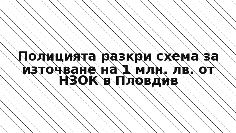 Полицията разкри схема за източване на 1 млн. лв. от НЗОК в Пловдив