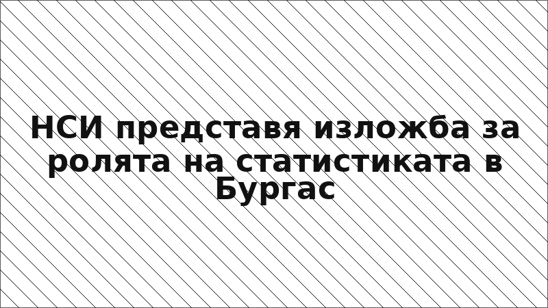 НСИ представя изложба за ролята на статистиката в Бургас