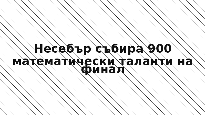 Несебър събира 900 математически таланти на финал