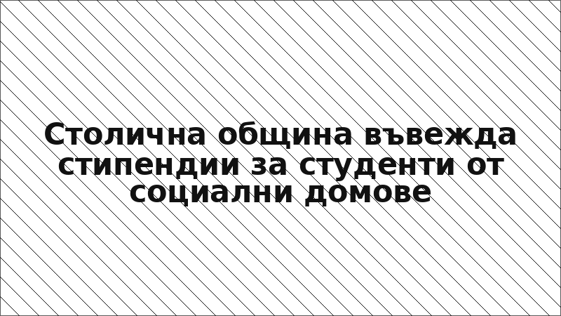 Столична община въвежда стипендии за студенти от социални домове