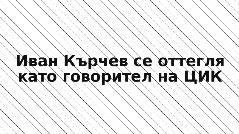 Иван Кърчев се оттегля като говорител на ЦИК