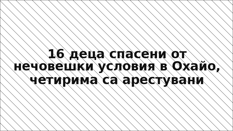 16 деца спасени от нечовешки условия в Охайо, четирима са арестувани