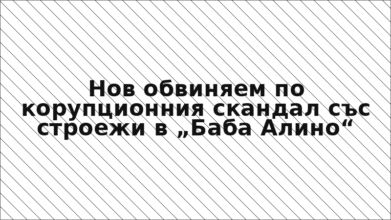 Нов обвиняем по корупционния скандал със строежи в „Баба Алино“