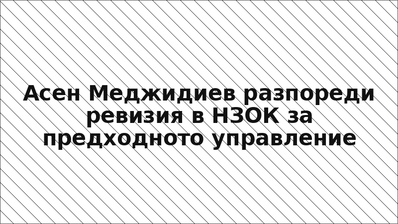 Асен Меджидиев разпореди ревизия в НЗОК за предходното управление