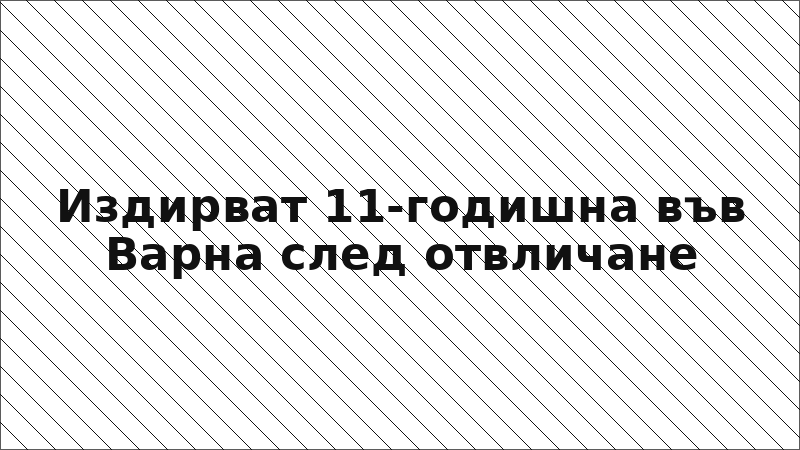 Издирват 11-годишна във Варна след отвличане